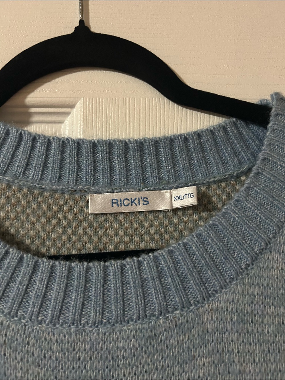 Ricki's Light Blue Scenic Crewneck Sweater - Picture 3 of 3